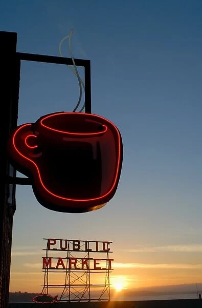 Neon sign for coffee
