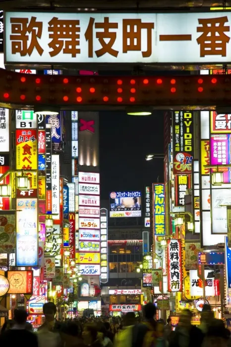 Framed Print : Neon signs, Kabukicho, Shinjuku, Tokyo, Japan, Asia Framed Print : Neon signs, Kabukicho, Shinjuku, Tokyo, Japan, Asia