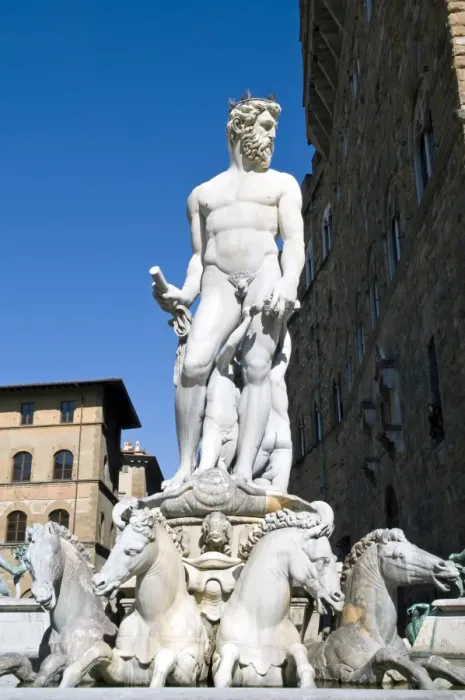 Framed Print : The Neptune (Biancone) statue, Piazza della Signoria, Florence (Firenze) Framed Print : The Neptune (Biancone) statue, Piazza della Signoria, Florence (Firenze)