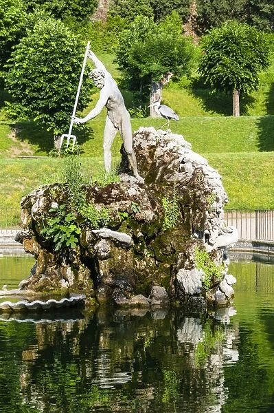 The Neptune fountain, Boboli gardens, Florence, UNESCO World Heritage Site, Tuscany, Italy, Europe