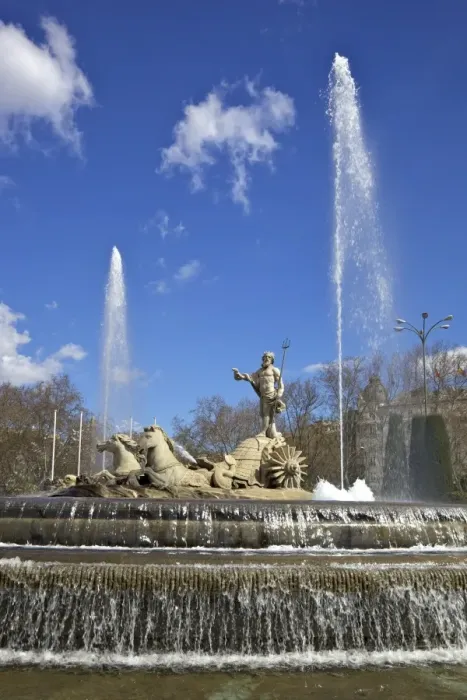 Framed Print : Neptune Fountain, Canovas del Castillo Square, Paseo del Prado, Madrid, Spain, Europe