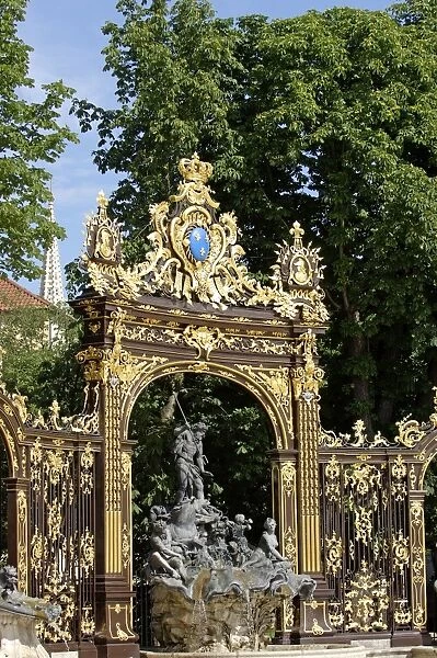 Neptunes fountain by Barthelemy Guibal, Place Stanislas, formerly Place Royale