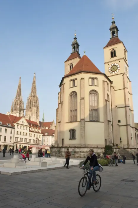Framed Print : The Neupfarrkirche Protestant Church, Regensburg, Bavaria, Germany, Europe Framed Print : The Neupfarrkirche Protestant Church, Regensburg, Bavaria, Germany, Europe