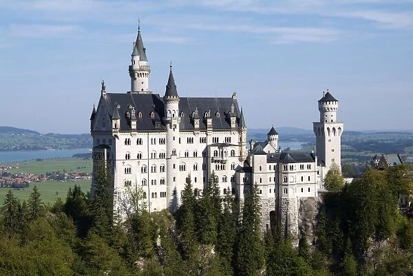 Neuschwanstein Castle, Schwangau, Allgau, Bavaria, Germany, Europe