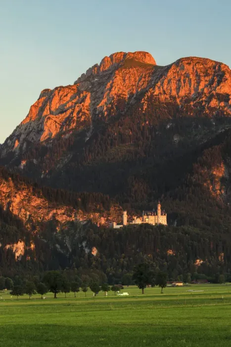 Framed Print : Neuschwanstein Castle at sunset, Schwangau, Allgau, Schwaben, Bavaria, Germany, Europe Framed Print : Neuschwanstein Castle at sunset, Schwangau, Allgau, Schwaben, Bavaria, Germany, Europe