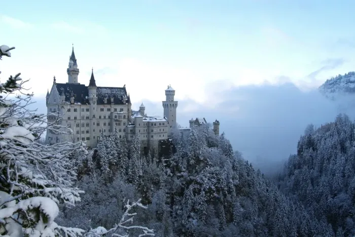 Framed Print : Neuschwanstein Castle in winter, Schwangau, Allgau, Bavaria, Germany, Europe Framed Print : Neuschwanstein Castle in winter, Schwangau, Allgau, Bavaria, Germany, Europe