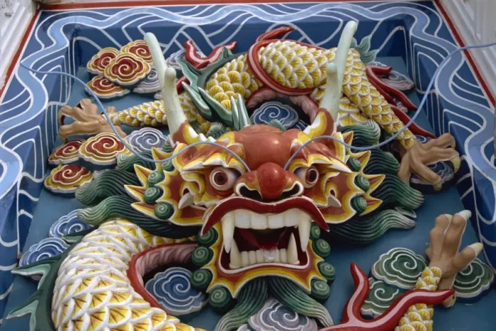 Framed Print : Detail on new Chinese Temple Framed Print : Detail on new Chinese Temple