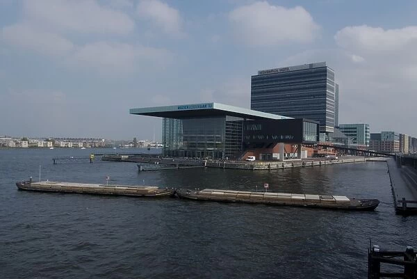 The new concert hall (Muziekgebouw), Eastern Docks, Amsterdam, Netherlands, Europe