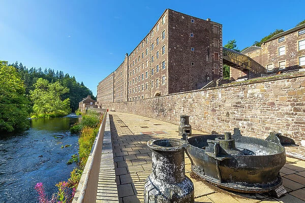 New Lanark, UNESCO World Heritage Site, Lanarkshire, Scotland, United Kingdom, Europe