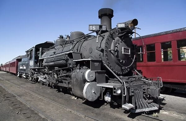 New Mexico and Colorado, Cumbres and Toltec Scenic Railroad, National Historic Landmark, narrow guage, steam powered locomotives, United States of America, North America