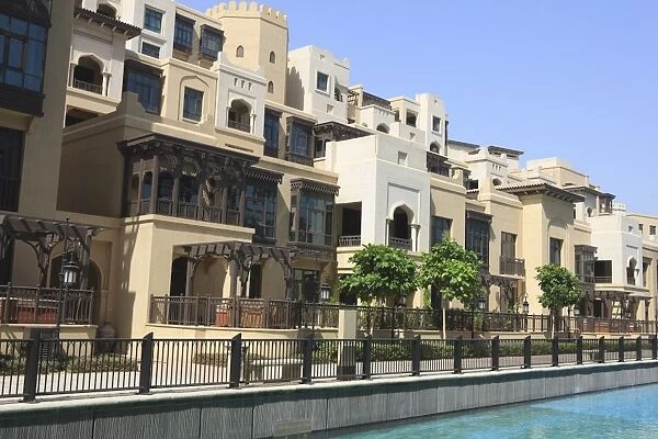 New Moorish style apartment buildings, Downtown Burj Dubai, Dubai, United Arab Emirates