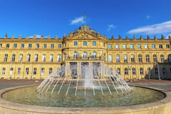 Framed Print : New Palace (Neues Schloss), fountain, Stuttgart, Baden-Wurttemberg state, Germany, Europe Framed Print : New Palace (Neues Schloss), fountain, Stuttgart, Baden-Wurttemberg state, Germany, Europe