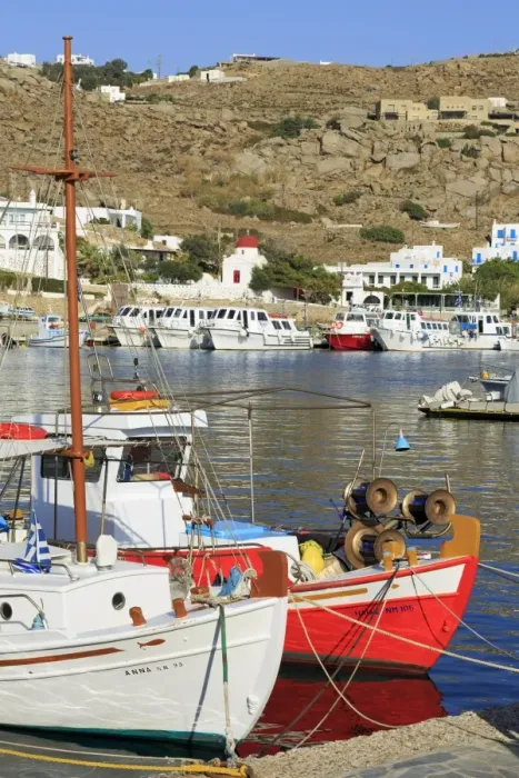 Framed Print : New Port, Mykonos Island, Cyclades, Greek Islands, Greece, Europe Framed Print : New Port, Mykonos Island, Cyclades, Greek Islands, Greece, Europe