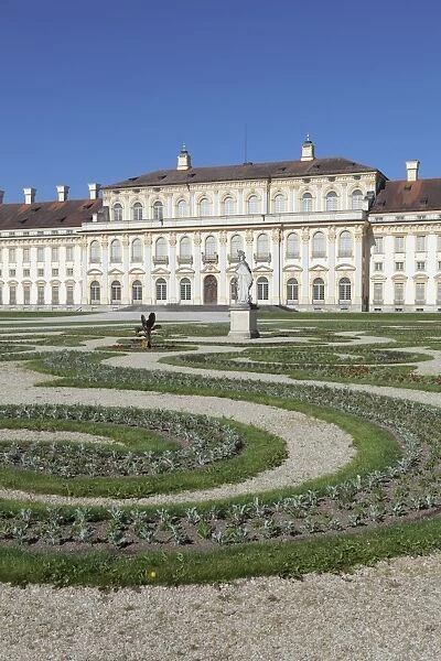 New Schleissheim Palace with Palace Gardens, Oberschleissheim, Munich, Bavaria, Germany