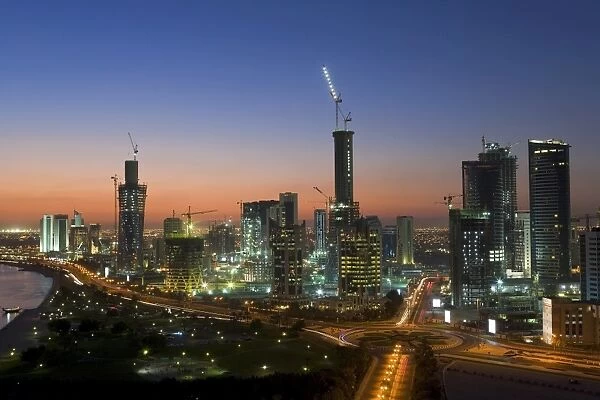 New skyline of the West Bay central financial district of Doha