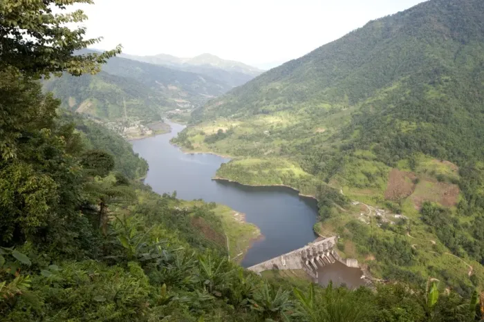 Framed Print : Newly constructed hydro electric dam in the hilly Kimin district of Arunachal Pradesh, India, Asia Framed Print : Newly constructed hydro electric dam in the hilly Kimin district of Arunachal Pradesh, India, Asia