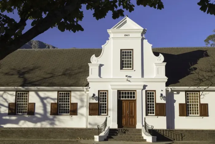 Framed Print : NGK Hall, Franschhoek, Western Cape, South Africa, Africa Framed Print : NGK Hall, Franschhoek, Western Cape, South Africa, Africa