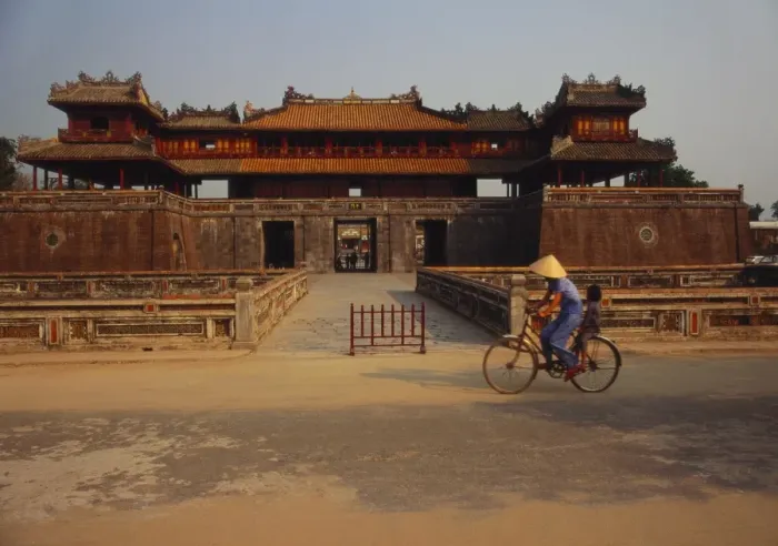 Framed Print : Ngo Mon Entrance, Thai Hoa Palace, Hue, Vietnam