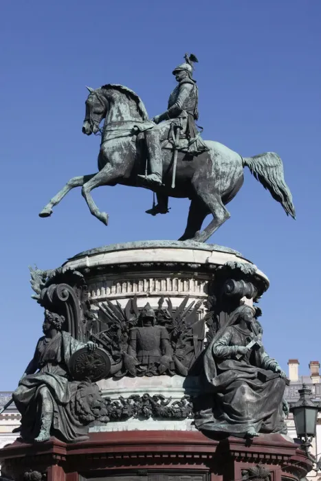 Framed Print : Nicholas I Monument in St. Isaacs Square, St. Petersburg, Russia, Europe