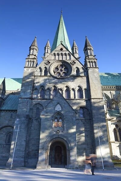 Nidaros Cathedral, Trondheim, Sor-Trondelag, Norway, Scandinavia, Europe