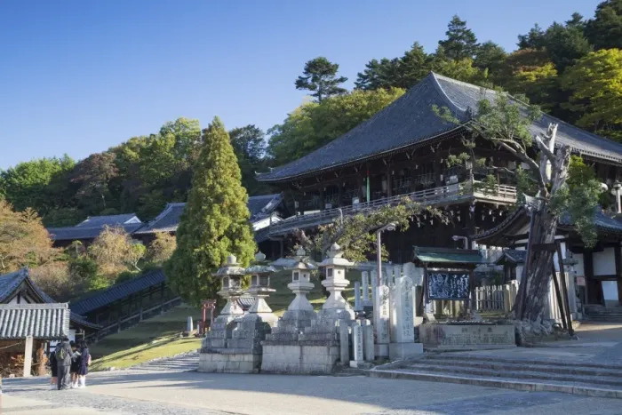 Framed Print : Nigatsudo Hall in Nara Park, Nara, Kansai, Japan, Asia