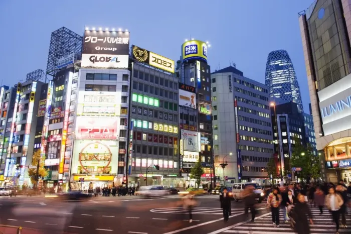 Framed Print : Night lights in Shinjuku, Tokyo, Japan, Asia Framed Print : Night lights in Shinjuku, Tokyo, Japan, Asia