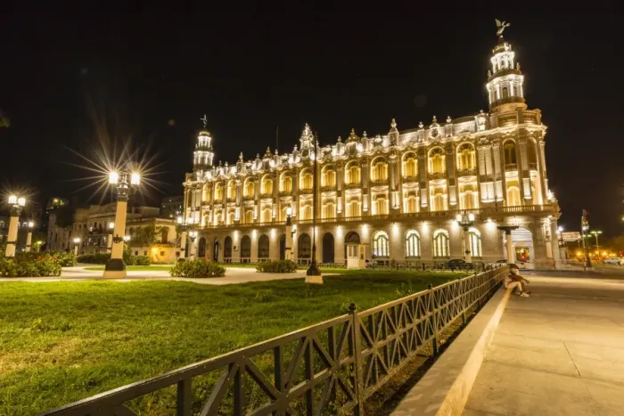 Framed Print : Night photography of the Gran Teatro de la Habana, Havana, Cuba, West Indies, Central Framed Print : Night photography of the Gran Teatro de la Habana, Havana, Cuba, West Indies, Central