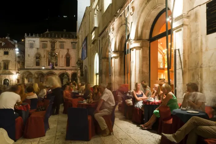 Framed Print : Nightlife, Dubrovnik, Dubrovnik-Neretva county, Croatia, Europe Framed Print : Nightlife, Dubrovnik, Dubrovnik-Neretva county, Croatia, Europe