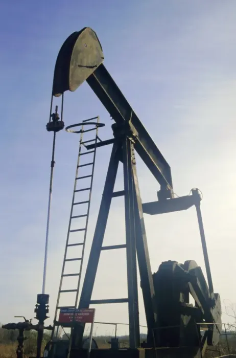 Framed Print : A nodding donkey oil pump