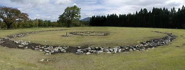 Nonakado, one of the two Oyu stone circles, 4000 years old, near Towada
