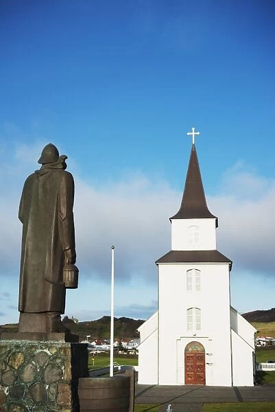 Nordic Church, Heimaey Island, Vestmannaeyjar, volcanic Westman Islands, Iceland, Polar Regions