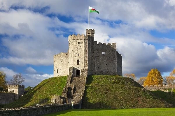 Norman Keep, Cardiff Castle, Cardiff, Wales, United Kingdom, Europe