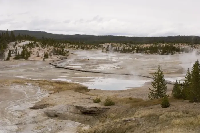 Framed Print : Norris Geyser Basin, Yellowstone National Park, UNESCO World Heritage Site