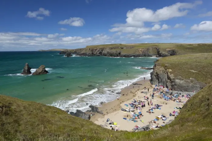 Framed Print : North Cornwall coast beach, Porthcothan, near Newquay, Cornwall, England Framed Print : North Cornwall coast beach, Porthcothan, near Newquay, Cornwall, England