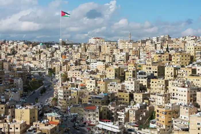 Framed Print : North-East district with the Jordanian flag on a 126m flagpole in front of the Raghadan Palace in the background, viewed from the top of Citadel Hill, Amman, Jordan, Middle East Framed Print : North-East district with the Jordanian flag on a 126m flagpole in front of the Raghadan Palace in the background, viewed from the top of Citadel Hill, Amman, Jordan, Middle East