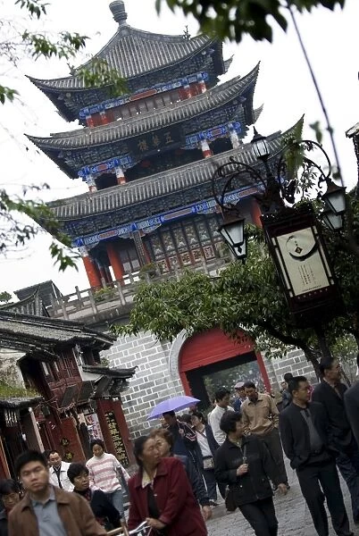 The North Gate, Dali old town, Dali, Yunnan, China, Asia
