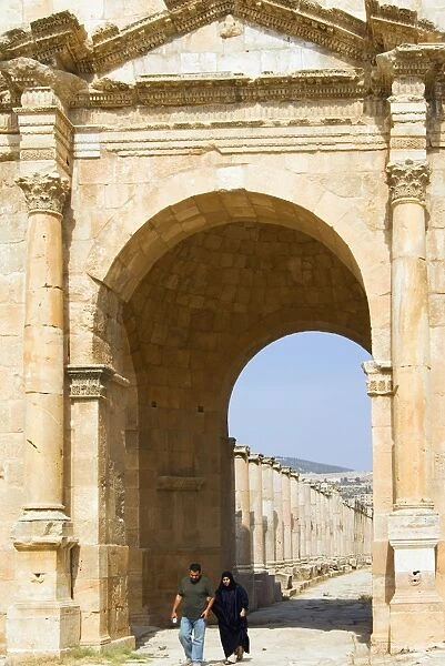 North Gate, Jerash (Gerasa) a Roman Decapolis city, Jordan, Middle East
