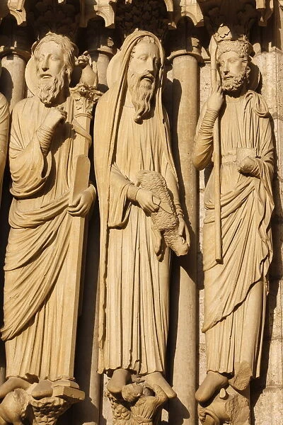 North gate sculpture of Moses, Aaron, Samuel or King David