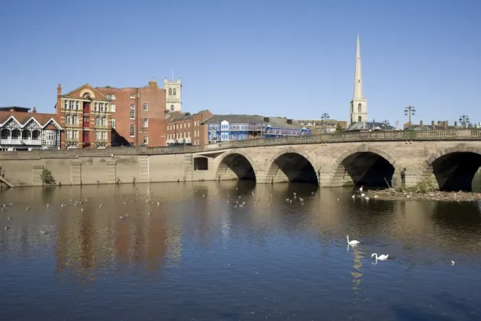 Framed Print : North Quay and bridge over River Severn, Worcester, Worcestershire, England, United Kingdom, Europe Framed Print : North Quay and bridge over River Severn, Worcester, Worcestershire, England, United Kingdom, Europe