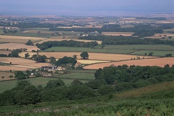 North Somerset and the Bristol Channel in the distance, from the Quantocks