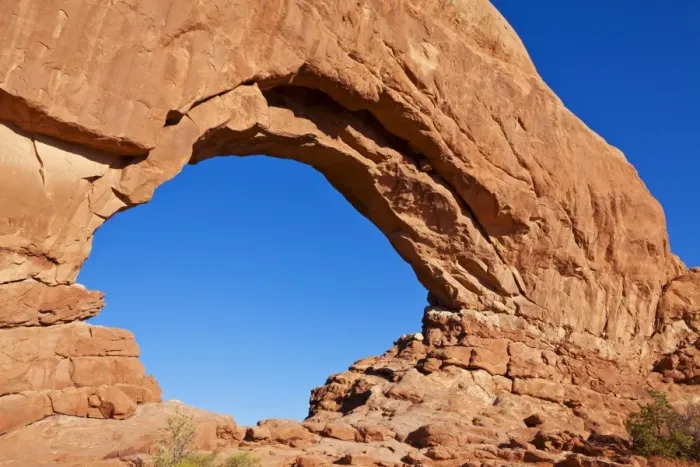 Framed Print : North Window Arch, Arches National Park, near Moab, Utah, United States of America, North America Framed Print : North Window Arch, Arches National Park, near Moab, Utah, United States of America, North America