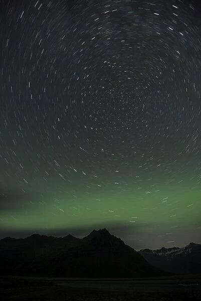 The Northern Lights, Jokulsarlon, South Iceland, Iceland, Polar Regions