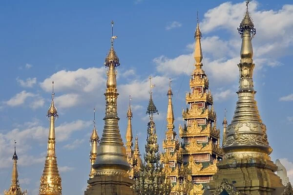 Northern terrace, Shwedagon Pagoda, Rangoon, (Yangon), Burma (Myanmar), Asia