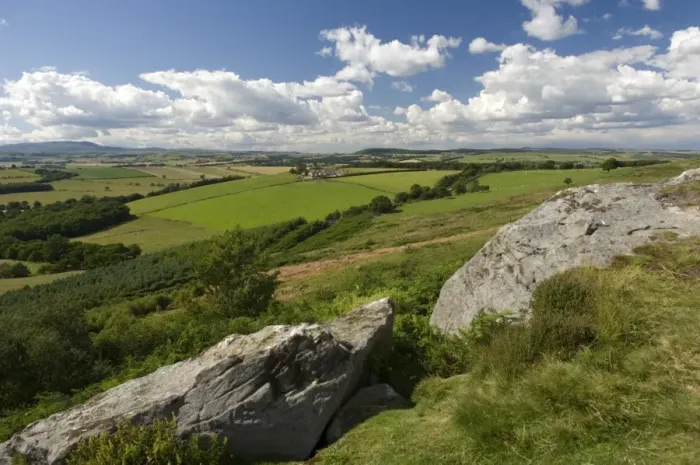 Framed Print : Northumberland National Park near Otterburn, Northumberland, England, United Kingdom