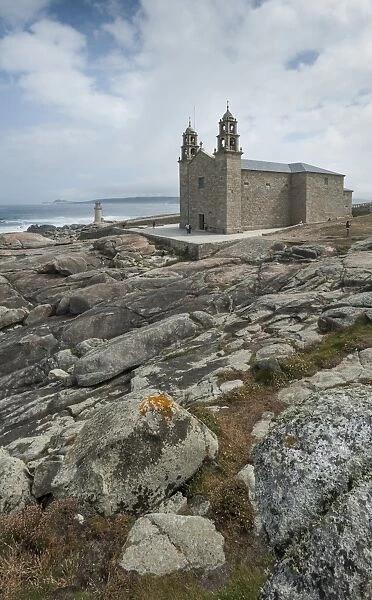 Nosa Senora da Barca (Our Lady of the Boat) Church in Muxia, A Coruna, Galicia, Spain