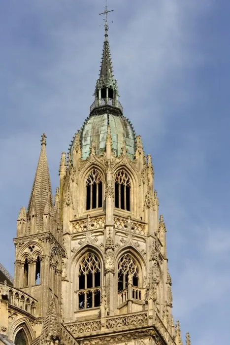 Framed Print : Notre Dame de Bayeux cathedral central tower, Bayeux, Normandy, France, Europe Framed Print : Notre Dame de Bayeux cathedral central tower, Bayeux, Normandy, France, Europe