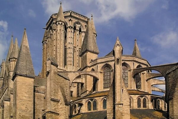 Notre Dame cathedral, Coutances, Cotentin Peninsula, Manche, Normandy, France, Europe