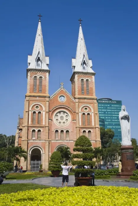 Framed Print : The Notre Dame Cathedral, Hoh Chi Minh City (Saigon), Vietnam, Indochina