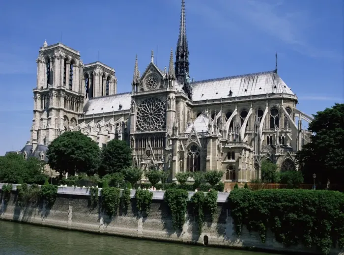 Framed Print : Notre Dame cathedral from the Left Bank, Paris, France, Europe Framed Print : Notre Dame cathedral from the Left Bank, Paris, France, Europe
