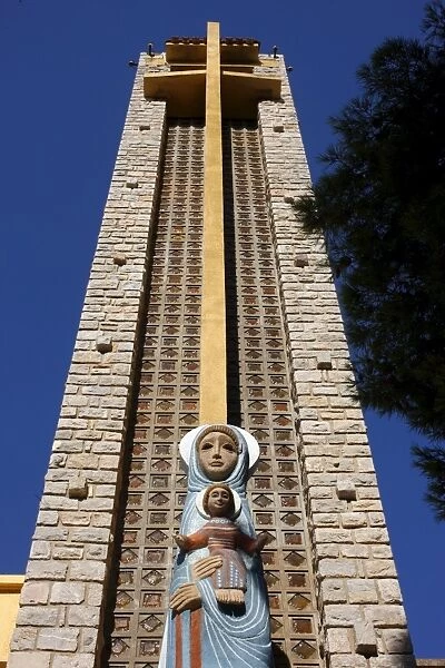 Notre-Dame de Consolation church designed by Raymond Vaillant, Hyeres, Var